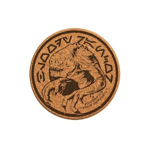 Rancor Cork Coasters (from Oga's Cantina)