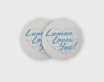 Lumon Loves You Buttons (inspired by Severance)