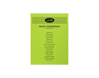 Music/Dance Experience Selection Sheet (Lumon Paperwork Prop Replica from Severance)