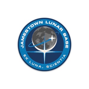 Jamestown Lunar Base Mission Patch (For All Mankind sticker)