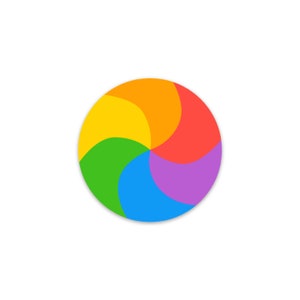 Spinning Wait Cursor (modern Macintosh sticker)