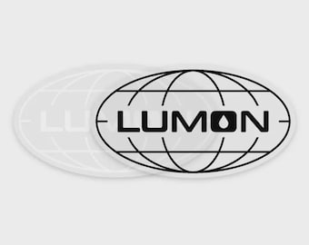Lumon Industries (clear globe sticker) for Props