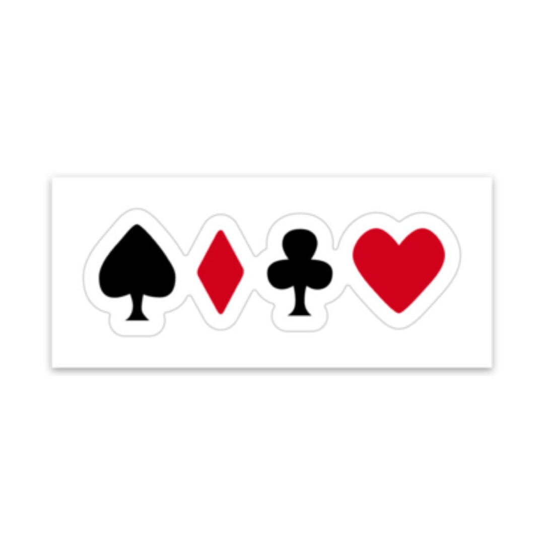 Suits (playing Cards Sticker) - Etsy