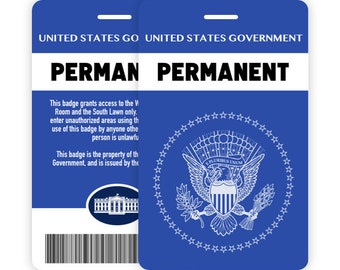 White House Permanent Pass (replica)