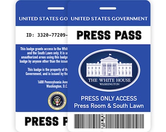 White House Press Pass (replica)