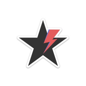 Bowie (full color sticker)