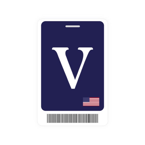 White House Visitor Badge (prop Replica From House of Cards) - Etsy