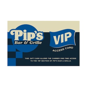 Carte d'accès VIP de Pip (réplique d'accessoire de séparation)