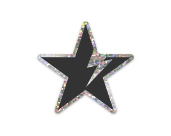 Bowie (glitter sticker)