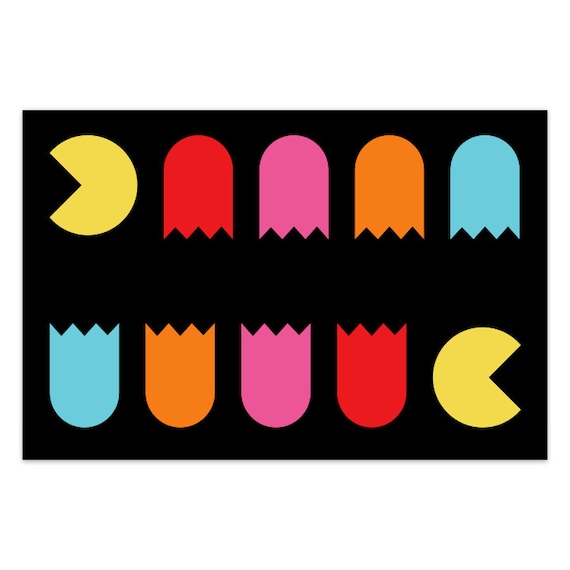 Ghosts (pac-man Sticker Sheet) - Etsy