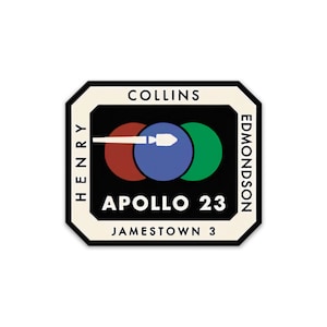Apollo 23—Jamestown 3 Mission Patch (For All Mankind sticker)