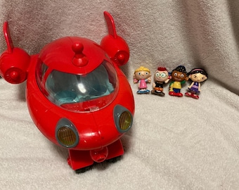 Disney Fisher Price Little Einsteins Sound Lights Pat Pat Toy Rocketship  with Original Characters People!