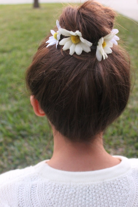 Items similar to Daisy Daze Flower Braid Hair Extension SOLD OUT on Etsy