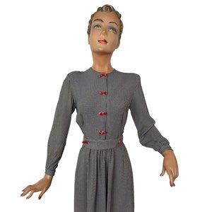 1940s Style Vintage Seersucker Dress | XS/S