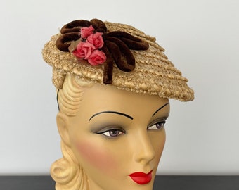 1950s Designers Originals Straw Hat