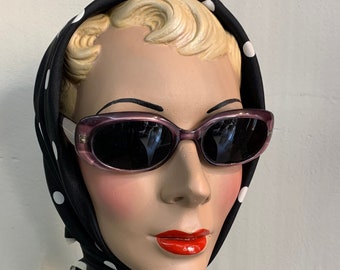 1960s New Old Stock Eggplant Sunglasses