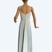 1950s Blue Dot Silk Taffeta Dance Dress