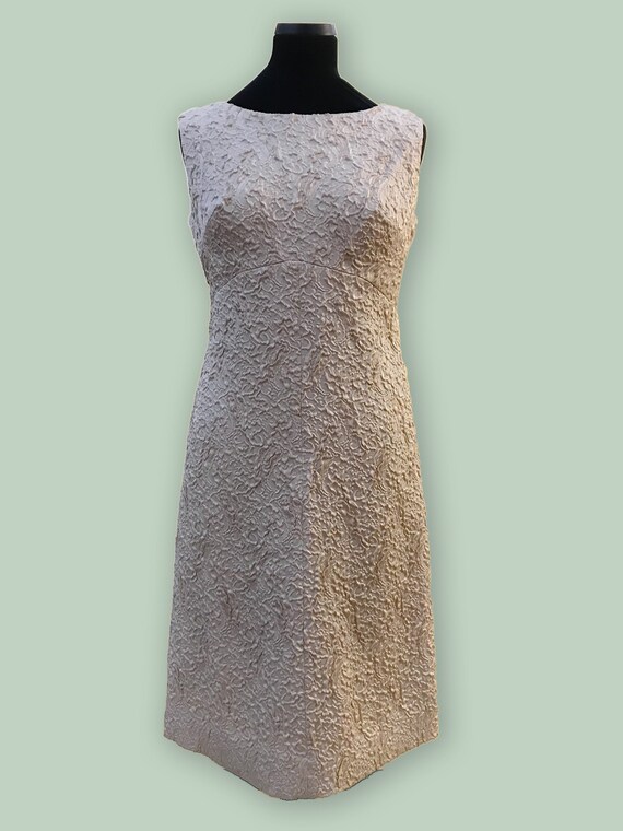 champagne gold cocktail dress