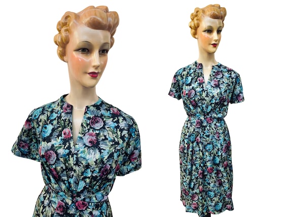1940s / 1950s Handmade Dress | Size Large