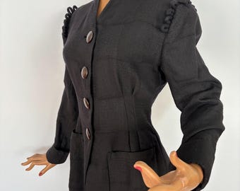M | 1940s Style Wool Gabardine Jacket - Etsy UK