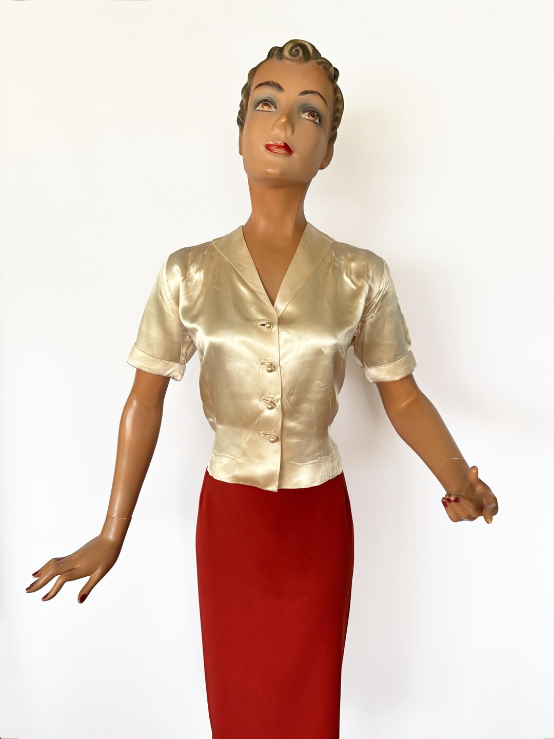 Champagne Lacquer Blouse