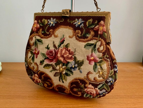 1920s/1930s Needlepoint Large Handbag