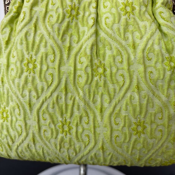 1920s/30s Green Structured Alpacca Purse - image 3