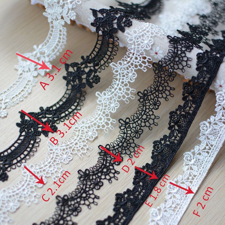 PRETTY WHITE VENISE//GUIPURE 1/"//2.5cm Satin Bridesmaid//Card//Costume//Trim