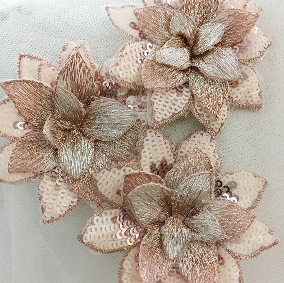 GORGECRAFT 4 toppe ricamate termoadesive a forma di foglie, 2 stili, colore celeste, da cucire, per indumenti, tende, cuscini, coperte, vestiti, decorazioni