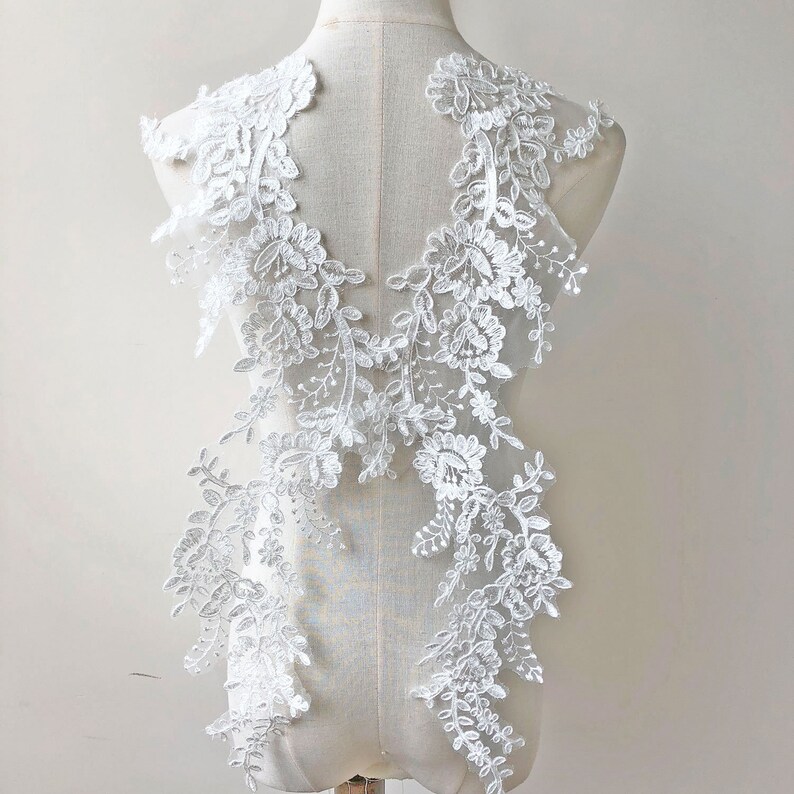 8 x Colour Vintage Lace Motifs Appliques Patches DIY Dress Making Crochet