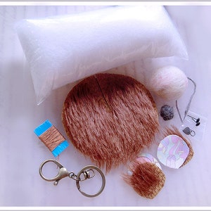 Mohair beer tas charme en Needle Vilting DIY Kits, Naaipatronen, PDF-bestand, Tutorials, Wolvilten afbeelding 7