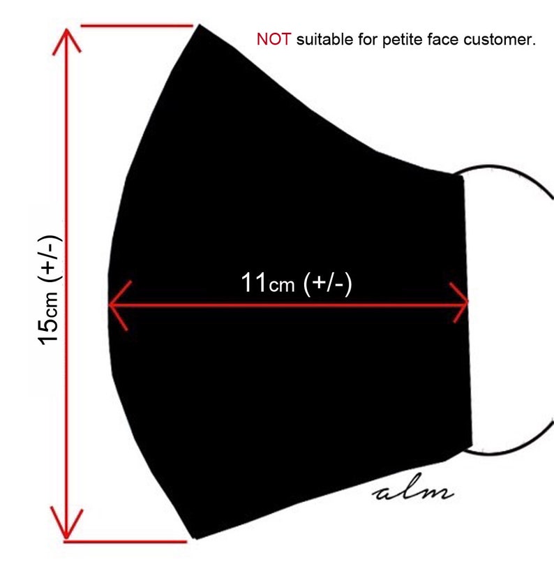 Masque à la main en tissu de coton adulte Masque à 3 couches Masque réutilisable, Fente de filtre, Non tissé, Effets de refroidissement Double Gaze, Kitty image 2