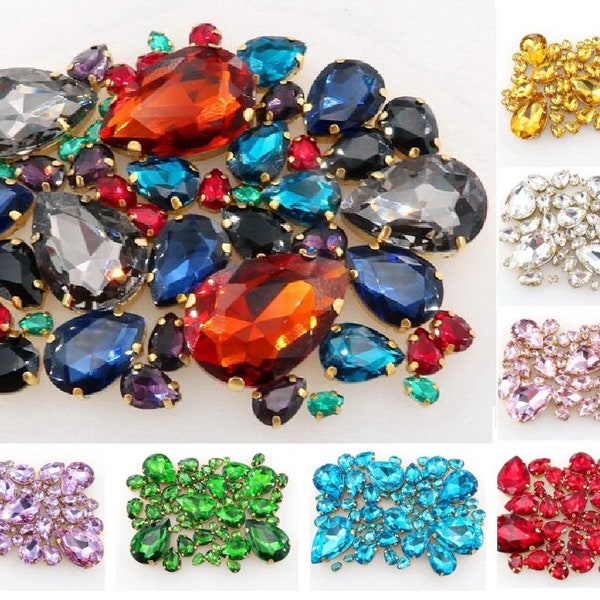 Sew on Rhinestones in Setting Etsy