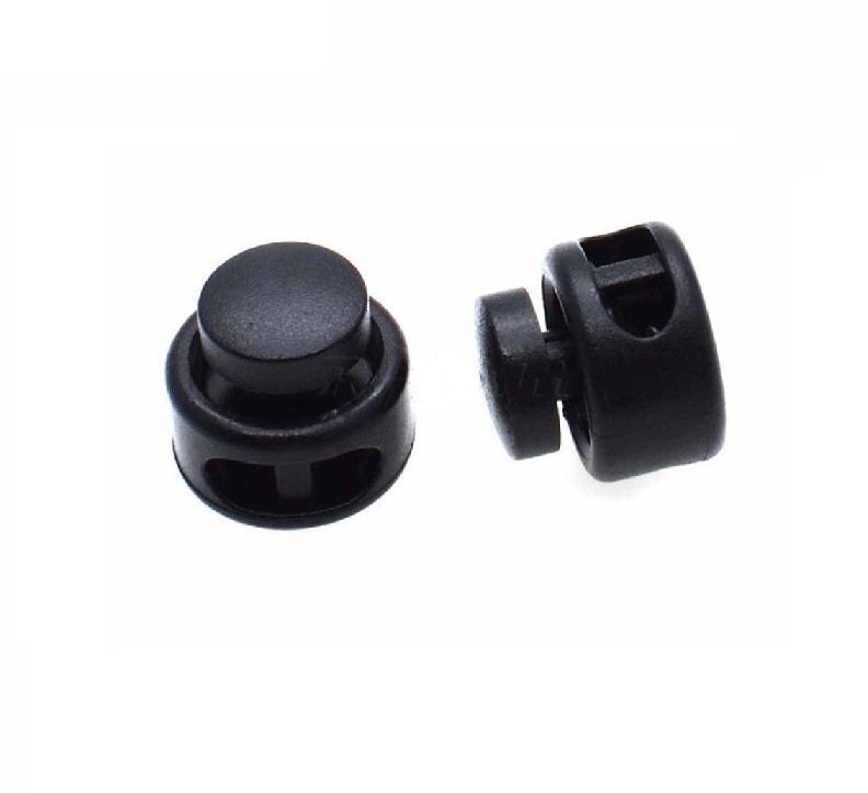 Double Hole Cord Stopper, Cord Lock, Adjuster, Non-toxic Silicone, Mask,  Clothing, Accessory Black, White, Frosted 
