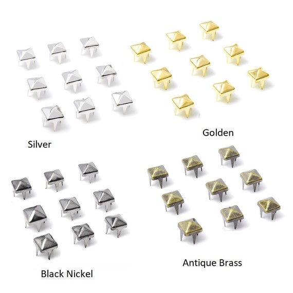 Leather Crafts Square Pyramid Rivets Studs Setter Tools 5 6 7 8 9 10 12 14 18mm