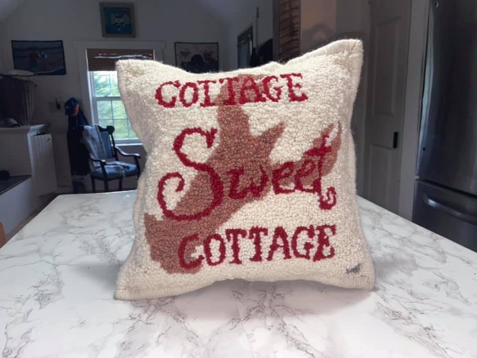 Custom Rug Hooked Pillows Etsy