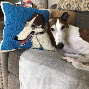 Custom Pet Portrait Pillow or Wall Hanging image 2