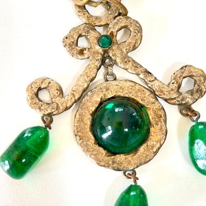 Broche Pendentif Vintage Signée Henry Perichon / Vautrin - En Bronze - Bijou Ancien Et élégant