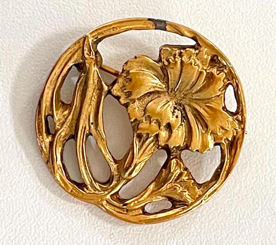 Broche Ancienne Française - Vintage, Pierre Dominante, Métal