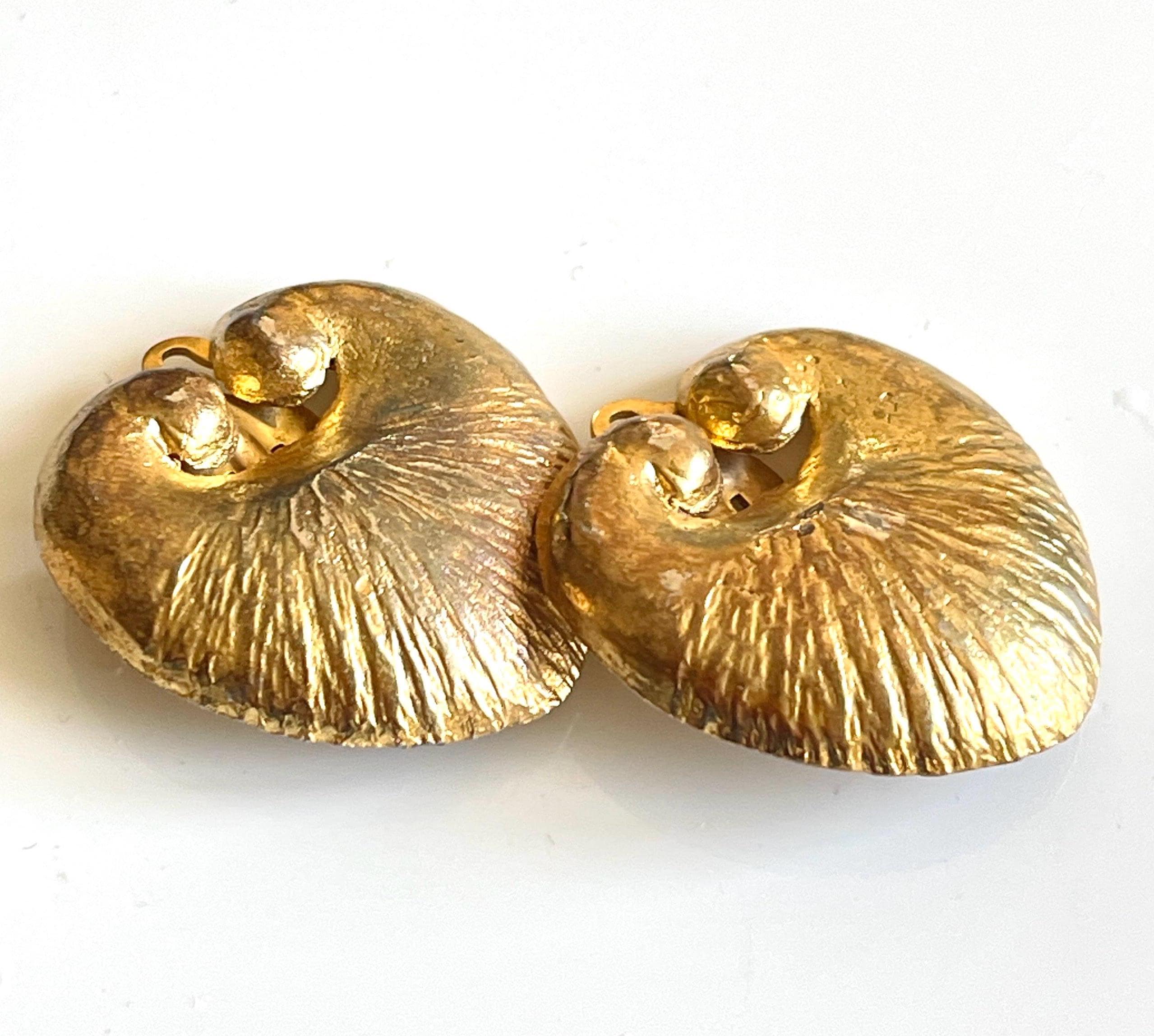 Boucles D'oreilles Rochas Vintage à Clip Avec 5 Pendentifs Amovibles - Argenté