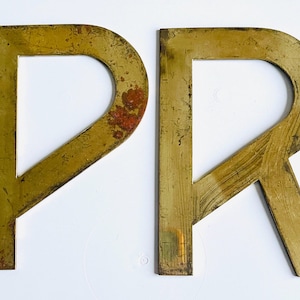 "Werbung Alphabet Buchstaben Französisch Vintage großes Schild home business P R für die Tür Schaufensterdekoration Art Deco serif Schriftart 15"