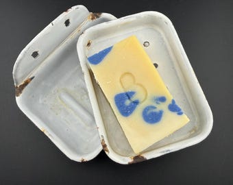 old french enamel white soap dish holder and tray for the wall genuine vintage bathroom kitchen outdoor organisation for the garden sink 70s