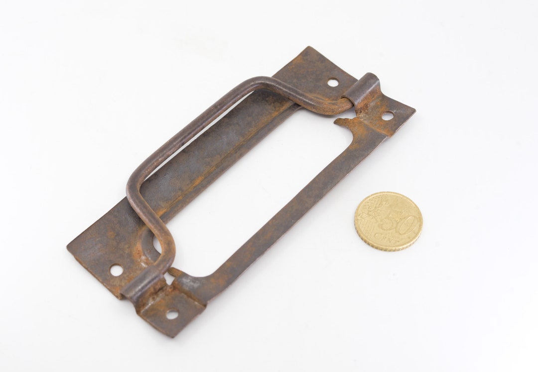 4 Metal Primitive Rustic Door Pulls Handles Salvage French