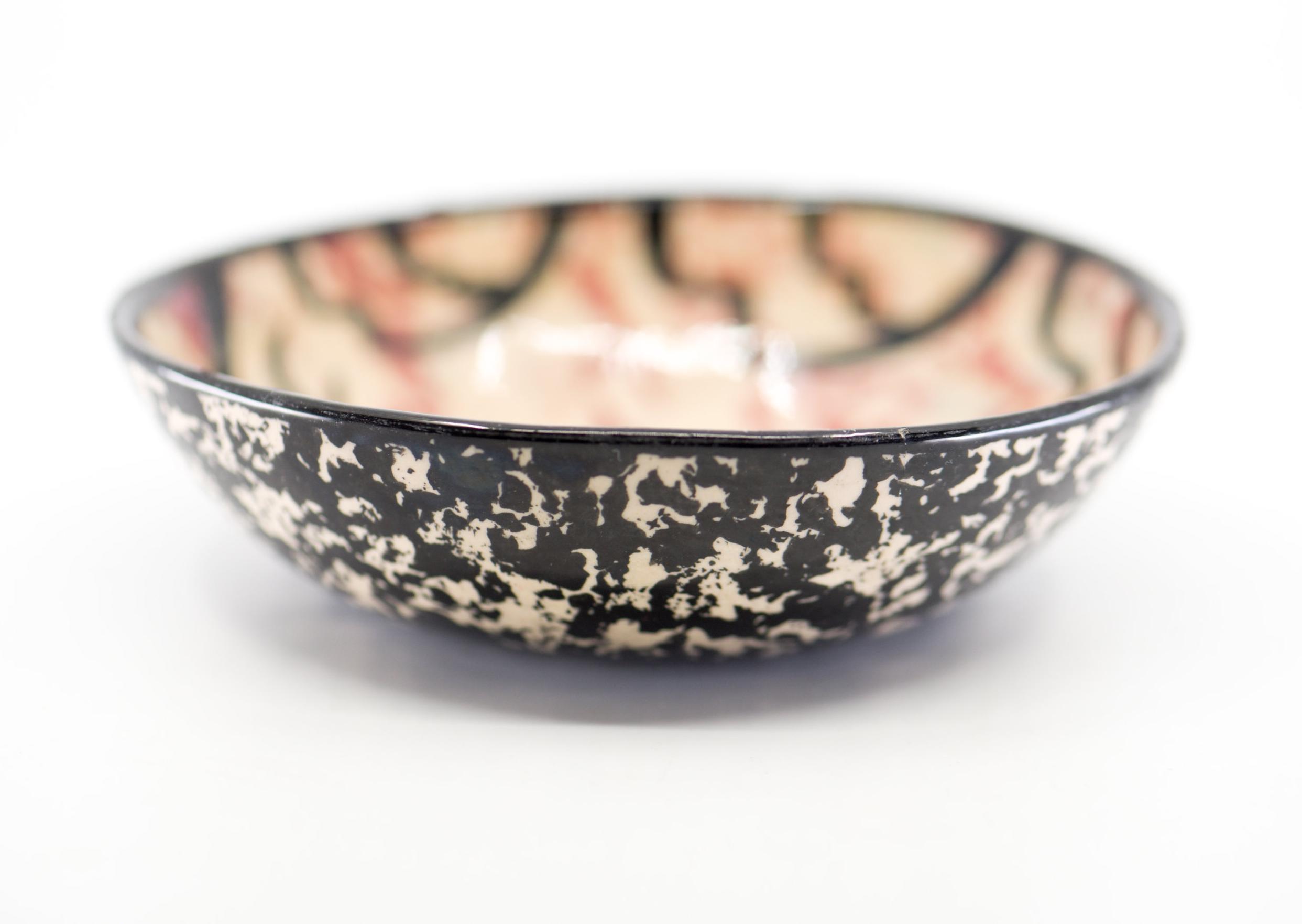 MANA Pottery Bowl Apache Arizona Handcrafted Deer Design
