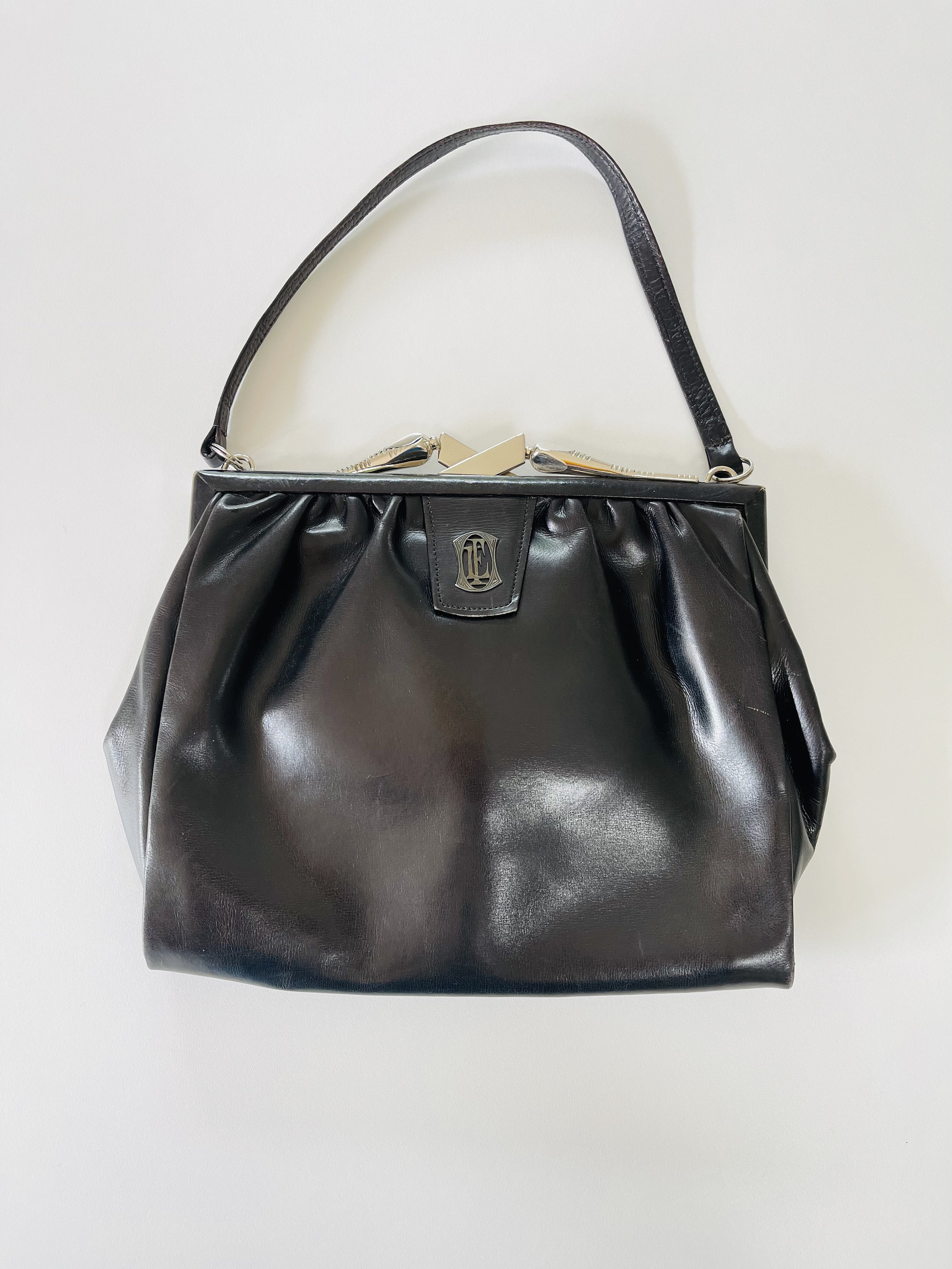 Leather handbag Louis Feraud Black in Leather - 26718182