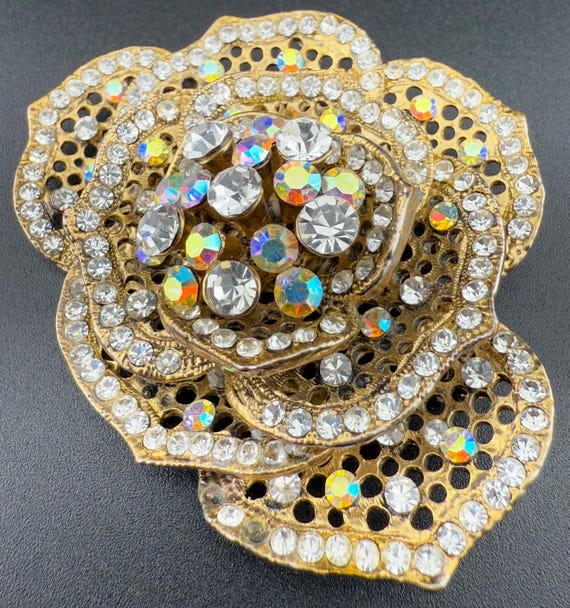 SPILLA Spilla In Oro Bianco, Di Forma Rettangolare, Con Diamanti Taglio - Foto 9