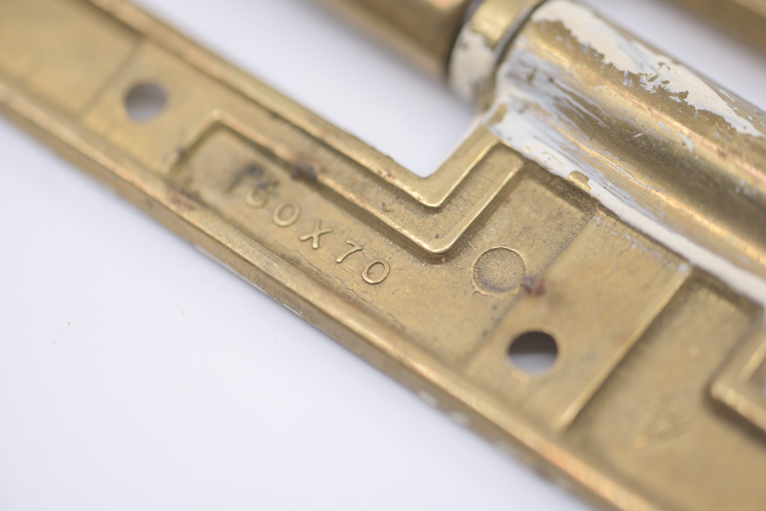 french door hinge antique brass vintage metal salvage reclaim hardware