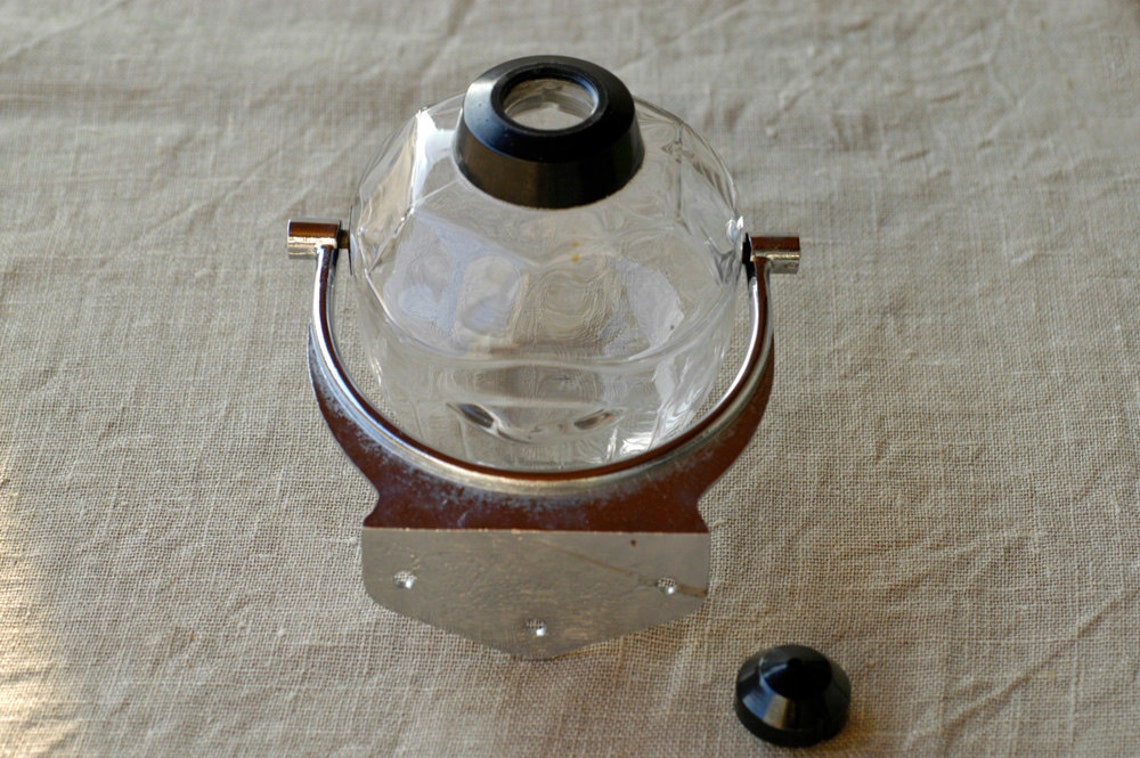 Vintage liquid soap dispenser / hotel swivel soap holder / Etsy