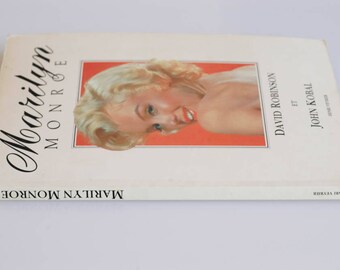 vintage art book  Marilyn Monroe 1 paperback by Robinson Kobal 1 hardback MARILYN Je t'aime Goupil Holywood stars French language 1980s