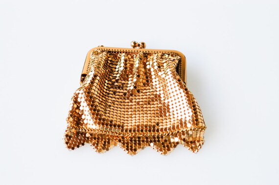 gold sequin purse